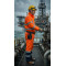 Hi-Vis Multi Norm Contrast FR Winter Jacket Direct Factory Custom LOGO Oil & Gas Work Coverall for Petroleum Industry