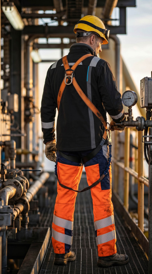 Direct Factory Custom LOGO Oil & Gas Work Coverall for Petroleum Industry