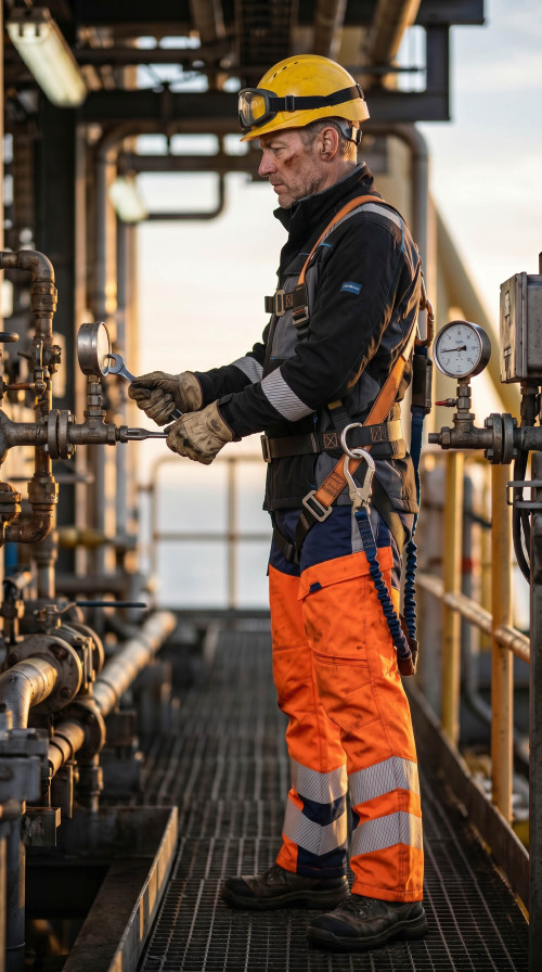 Direct Factory Custom LOGO Oil & Gas Work Coverall for Petroleum Industry