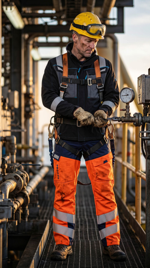 Direct Factory Custom LOGO Oil & Gas Work Coverall for Petroleum Industry