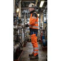 SOFTSHELL HI-VIS MULTI-NORM FR JACKET Direct Factory Custom LOGO Oil & Gas Work Coverall for Petroleum Industry