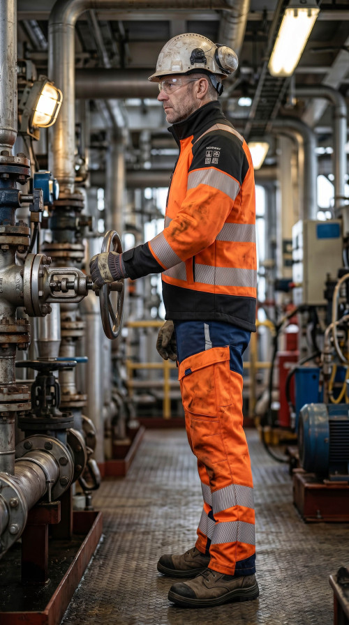 Direct Factory Custom LOGO Oil & Gas Work Coverall for Petroleum Industry
