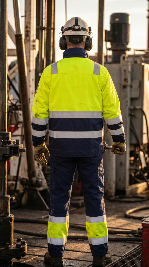 Direct Factory Custom LOGO Oil & Gas Work Coverall for Petroleum Industry