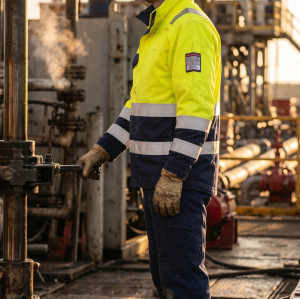 Direct Factory Custom LOGO Oil & Gas Work Coverall for Petroleum Industry