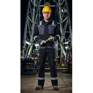 WX3 MODAFLAME WORK FR JACKET Direct Factory Custom LOGO Oil & Gas Work Coverall for Petroleum Industry