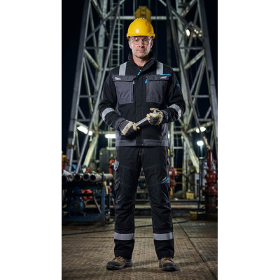 WX3 MODAFLAME WORK FR JACKET Direct Factory Custom LOGO Oil & Gas Work Coverall for Petroleum Industry