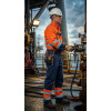 Work Hi-Vis Direct Factory Custom LOGO Oil & Gas Work Coverall for Petroleum Industry