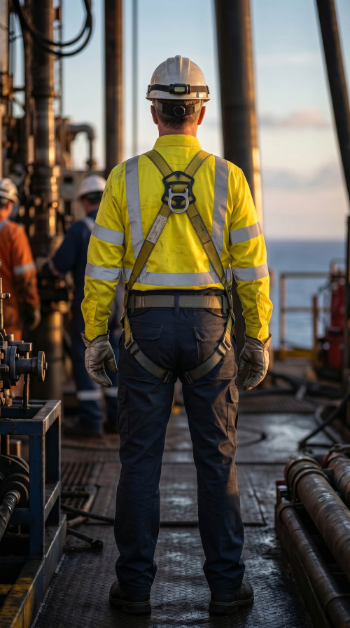 Hi-Vis FR Shirt Direct Factory Custom LOGO Oil & Gas Work Coverall for Petroleum Industry