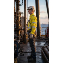 Hi-Vis FR Shirt Direct Factory Custom LOGO Oil & Gas Work Coverall for Petroleum Industry