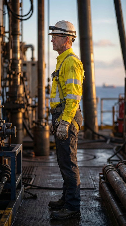 Hi-Vis FR Shirt Direct Factory Custom LOGO Oil & Gas Work Coverall for Petroleum Industry