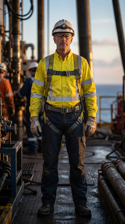 Hi-Vis FR Shirt Direct Factory Custom LOGO Oil & Gas Work Coverall for Petroleum Industry
