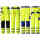 High visibility fluorescent yellow two-tone work trousers