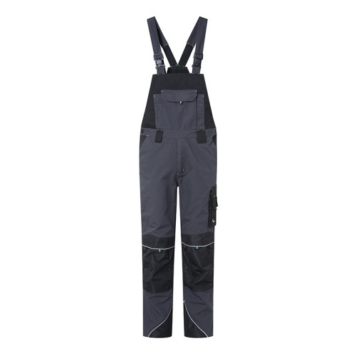 Pantalones con peto de trabajo (gris y negro)