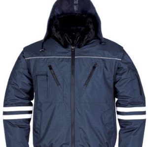 Parka de trabajo con cinta reflectante (azul marino)