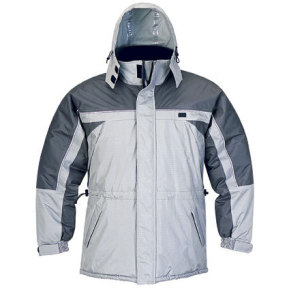 Parka de trabajo de poliéster (beige y gris)