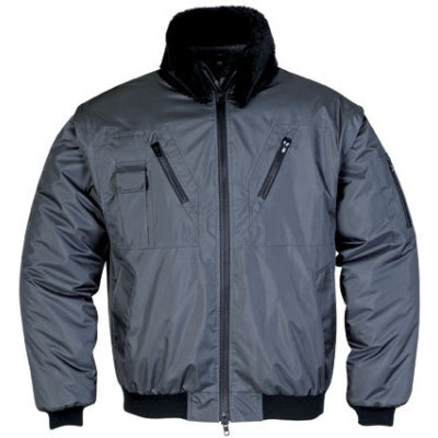 Chaqueta pilot de trabajo (azul y gris)