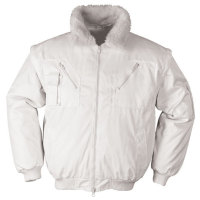 Chaqueta pilot de trabajo (blanco y azul marino)