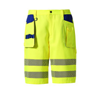 Pantalones cortos cargo reflectantes de alta visibilidad (amarillo)