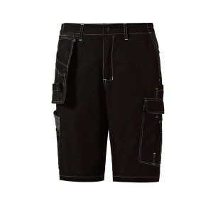 Pantalones cortos de trabajo ripstop de poliéster, algodón y elastano