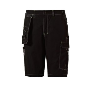 Pantalones cortos de trabajo ripstop de poliéster, algodón y elastano