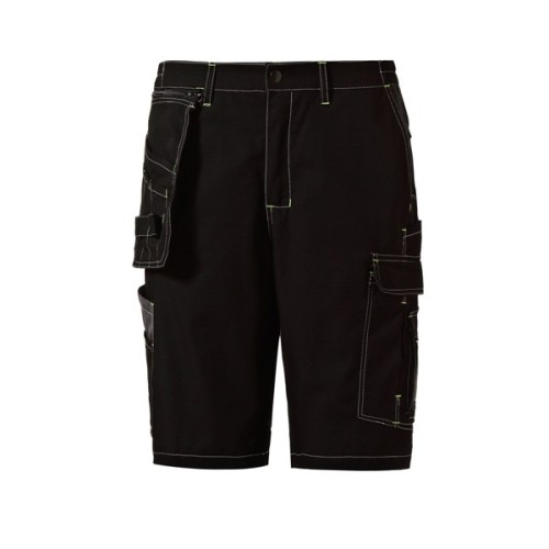 Pantalones cortos de trabajo ripstop de poliéster, algodón y elastano