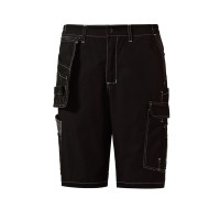 Pantalones cortos de trabajo ripstop de poliéster, algodón y elastano