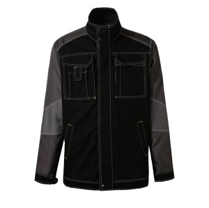 Chaqueta de trabajo ripstop de poliéster, algodón y elastano para hombre