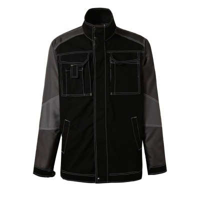 Chaqueta de trabajo ripstop de poliéster, algodón y elastano para hombre