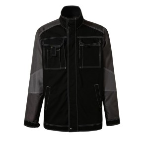 Chaqueta de trabajo ripstop de poliéster, algodón y elastano para hombre