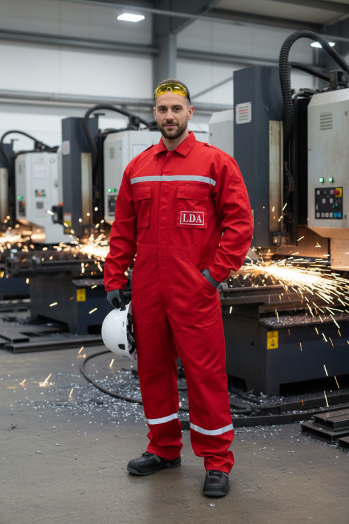 Custom Fireproof Cotton Industrial Work Clothes Hi Vis Reflective Safety Coverall