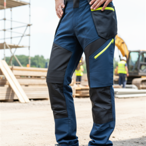 4 Way stretch work trousers with stretch fabric elastic workwear durable stretch breathable work pants