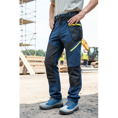 4 Way stretch cargo work pants with stretch fabric flexible durable stretch work trousers