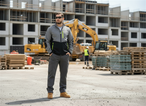 OEM Men's 4 Way Stretch Workwear Jacket Men's Jacket Blue Color for Industrial