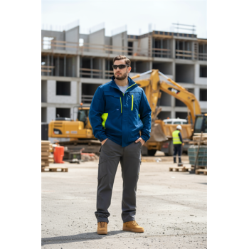 Factory Supply Men's 4 Way Stretch Workwear Jacket Men's Jacket Grey Color for Industrial