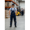 OEM ODM Fashion Bib Pants CVC TC  Multi-pocket Work Trousers Workwear Safety Work Pants bib overalls for logistic