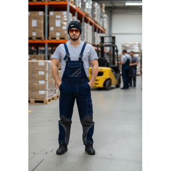 OEM ODM Fashion Bib Pants CVC TC  Multi-pocket Work Trousers Workwear Safety Work Pants bib overalls for manufacturing