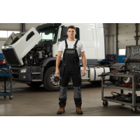 Direct Factory Fashion Bib Pants CVC TC  Multi-pocket Work Trousers Workwear Safety Work Pants bib overalls for manufacturing