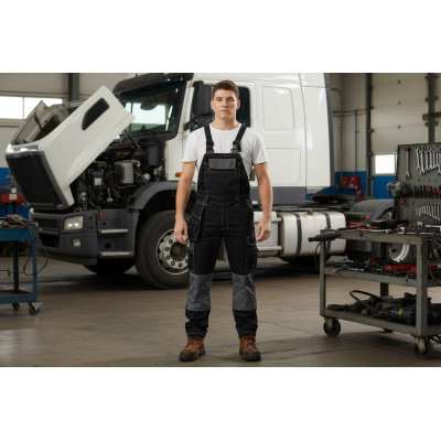 Direct Factory Fashion Bib Pants CVC TC  Multi-pocket Work Trousers Workwear Safety Work Pants bib overalls for manufacturing