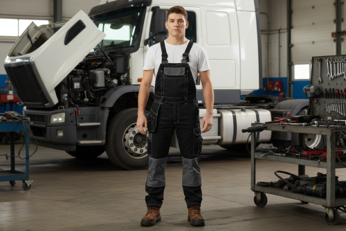 Direct Factory Fashion Bib Pants CVC TC  Multi-pocket Work Trousers Workwear Safety Work Pants bib overalls for manufacturing