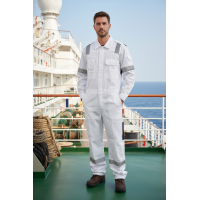 OEM Long Sleeve Coverall Work Coverall Jumpsuit  WorkWear Customized Logo Overall for seaman shipping
