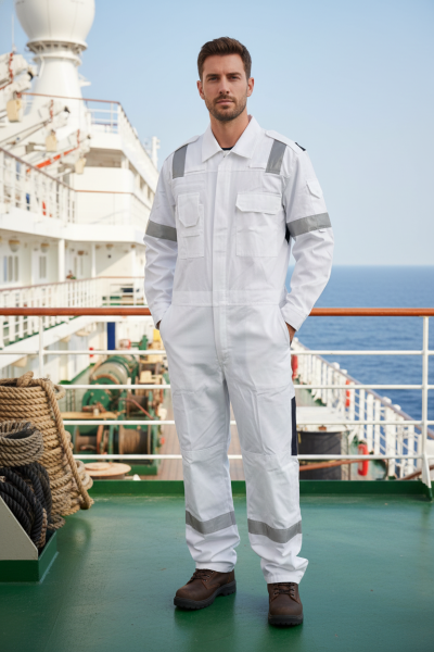 OEM Long Sleeve Coverall Work Coverall Jumpsuit  WorkWear Customized Logo Overall for seaman shipping