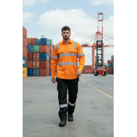 Direct factory Custom logo high-visibility safety T-shirt Bulk hi-vis work T-shirts for men