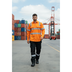 Direct factory Custom logo high-visibility safety T-shirt Bulk hi-vis work T-shirts for men