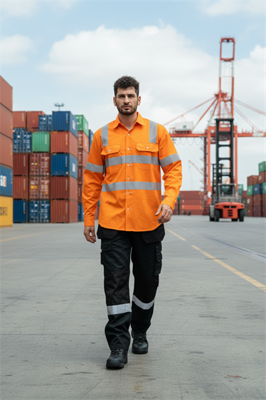 Direct factory Custom logo high-visibility safety T-shirt Durable hi-vis T-shirt for industrial use