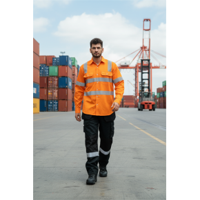 Direct factory Custom logo high-visibility safety T-shirt Bulk hi-vis work T-shirts for men