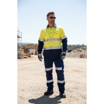 OEM Hi-vis T-shirt with reflective strips Industrial safety T-shirt