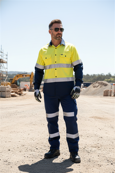 Direct factory Custom logo high-visibility safety T-shirt Durable hi-vis T-shirt for industrial use