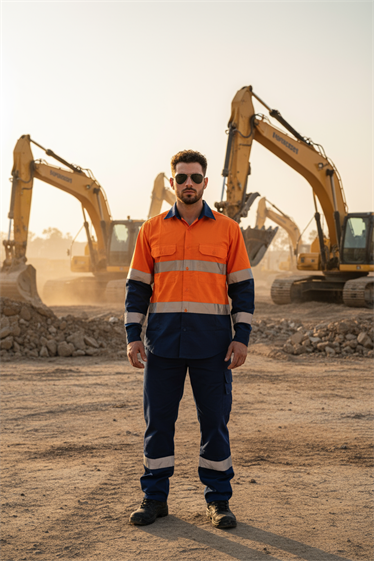 Direct factory OEM Hi-vis T-shirt with reflective strips Durable hi-vis T-shirt for industrial use