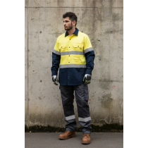 Direct factory Custom logo high-visibility safety T-shirt Durable hi-vis T-shirt for industrial use