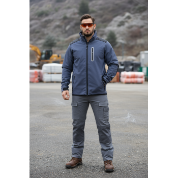 OEM Supply Multi-Pocket Softshell Work Jacket for Industrial Workers windproof waterproof workwear jacket